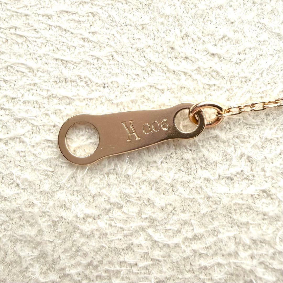 【現行品】ヴァンドーム青山 K18 0.06ct ダイヤ キャトルネックレス