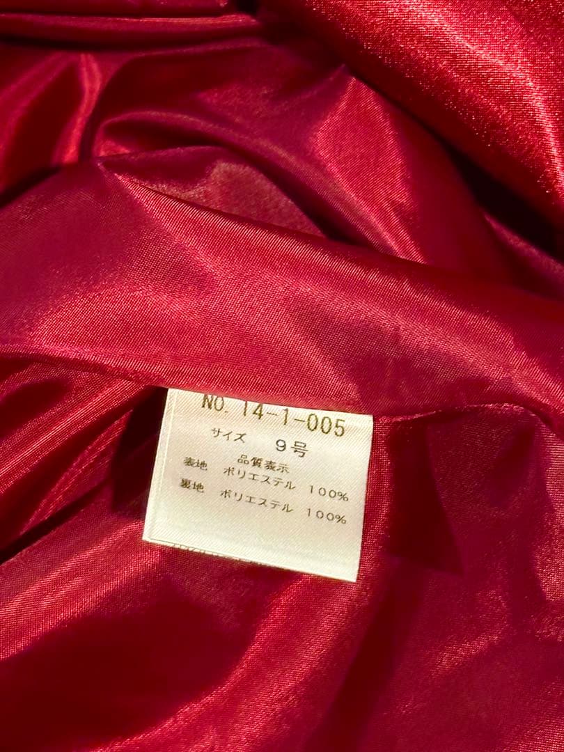 Aimer エメ　シャンタン　ドレス　ワインレッド　赤　演奏　パーティ