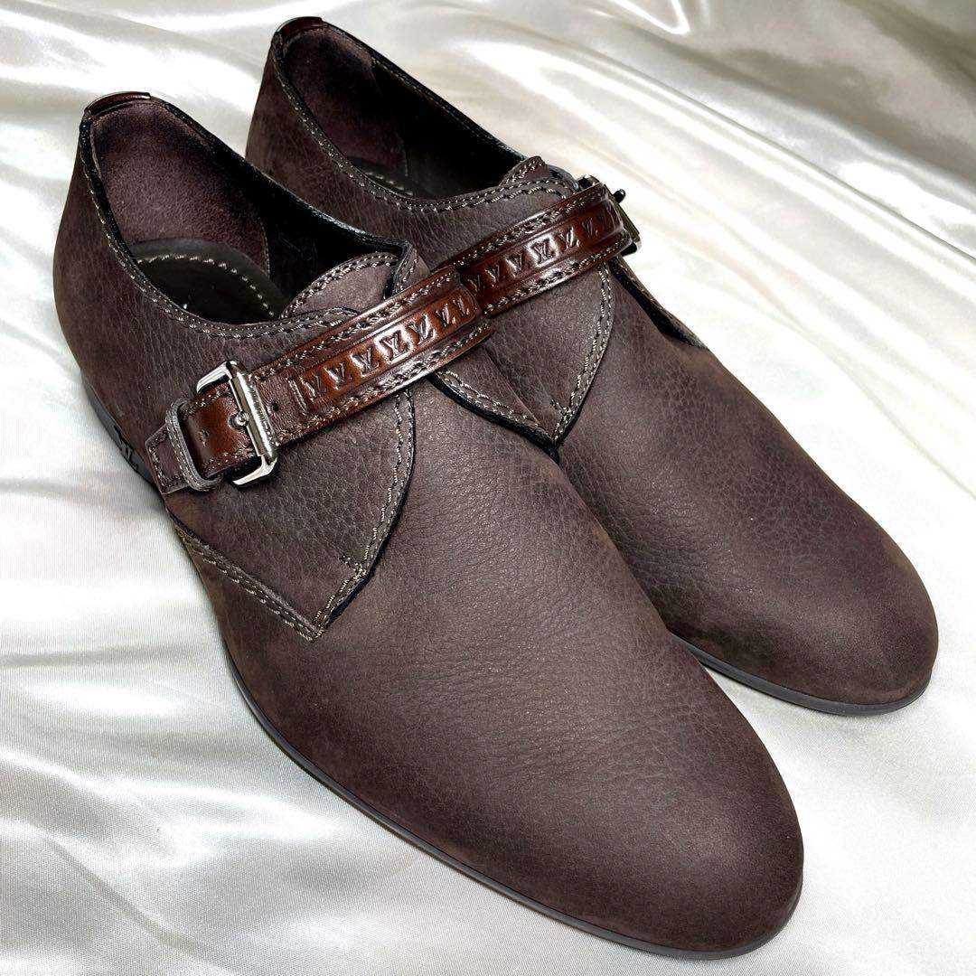 極美品　LOUIS VUITTON ルイヴィトン ストラップ　革靴　イタリア製