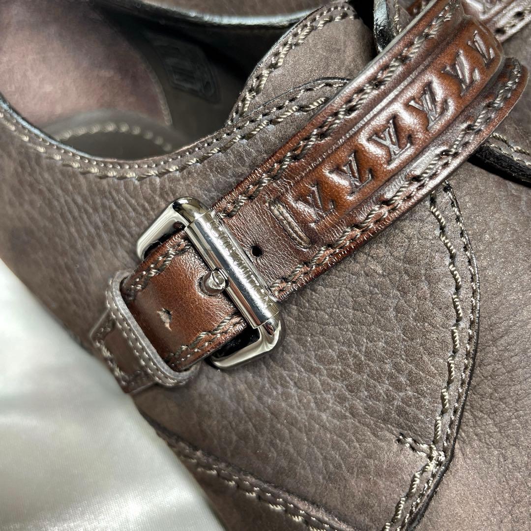 極美品　LOUIS VUITTON ルイヴィトン ストラップ　革靴　イタリア製