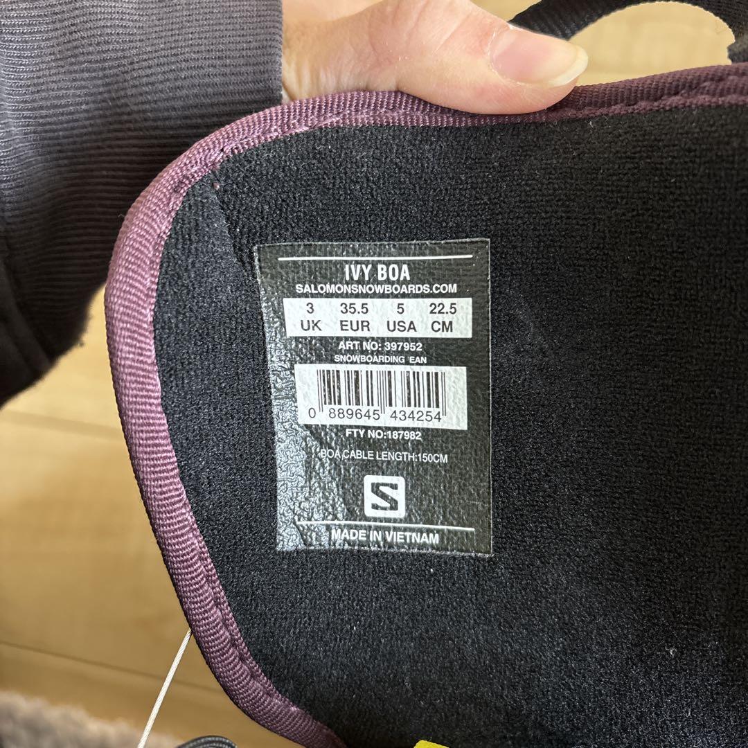 SALOMON サロモン DIAMOND IVY BOA ブーツ 22.5cm