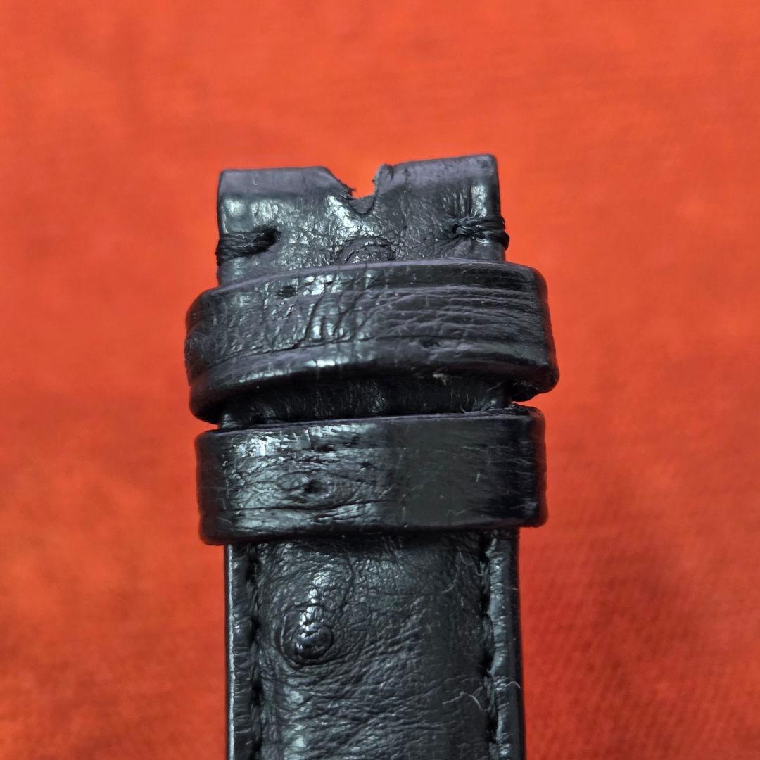 パテック・フィリップオーストリッチレザーベルト /ブラック艶消し