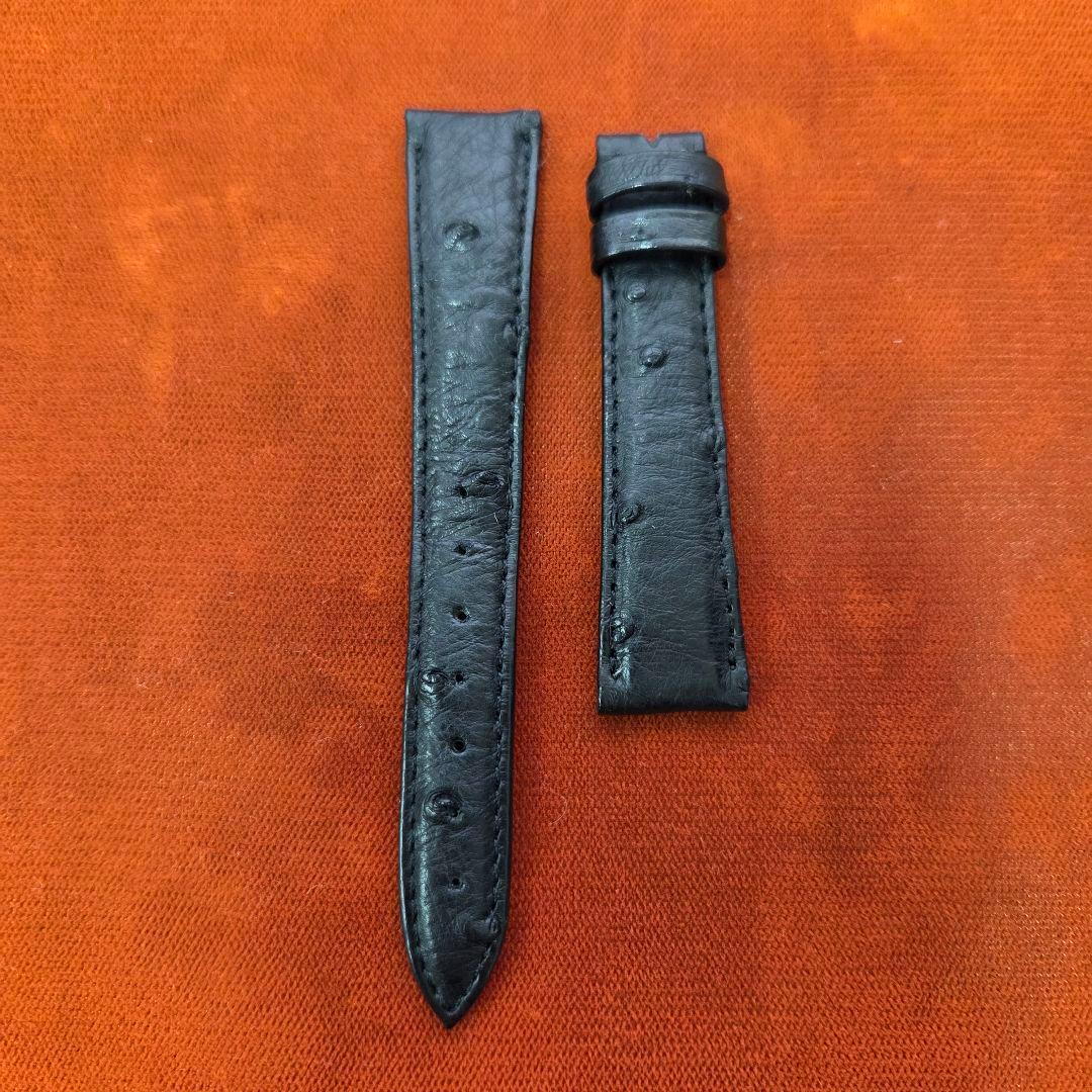 パテック・フィリップオーストリッチレザーベルト /ブラック艶消し