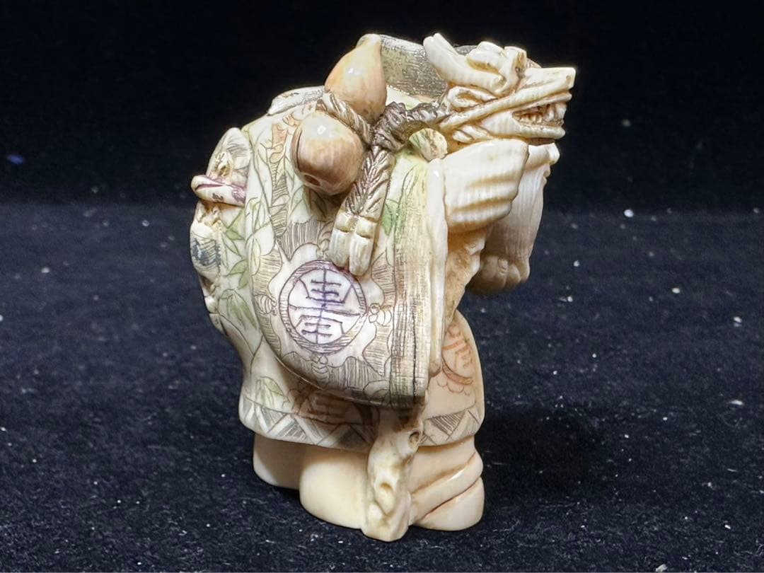 置物　アンティーク　天然素材　七福神　仏像　彫刻 古美術品　細密細工