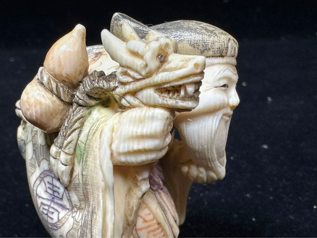 置物　アンティーク　天然素材　七福神　仏像　彫刻 古美術品　細密細工