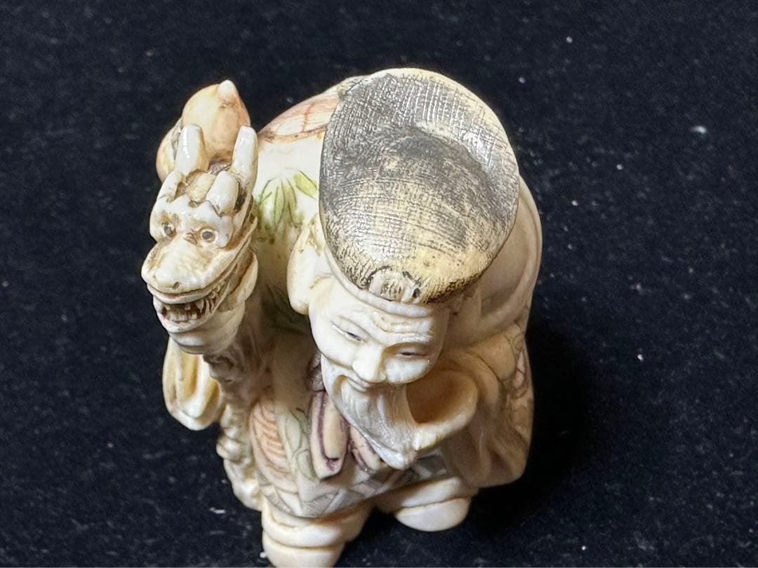 置物　アンティーク　天然素材　七福神　仏像　彫刻 古美術品　細密細工