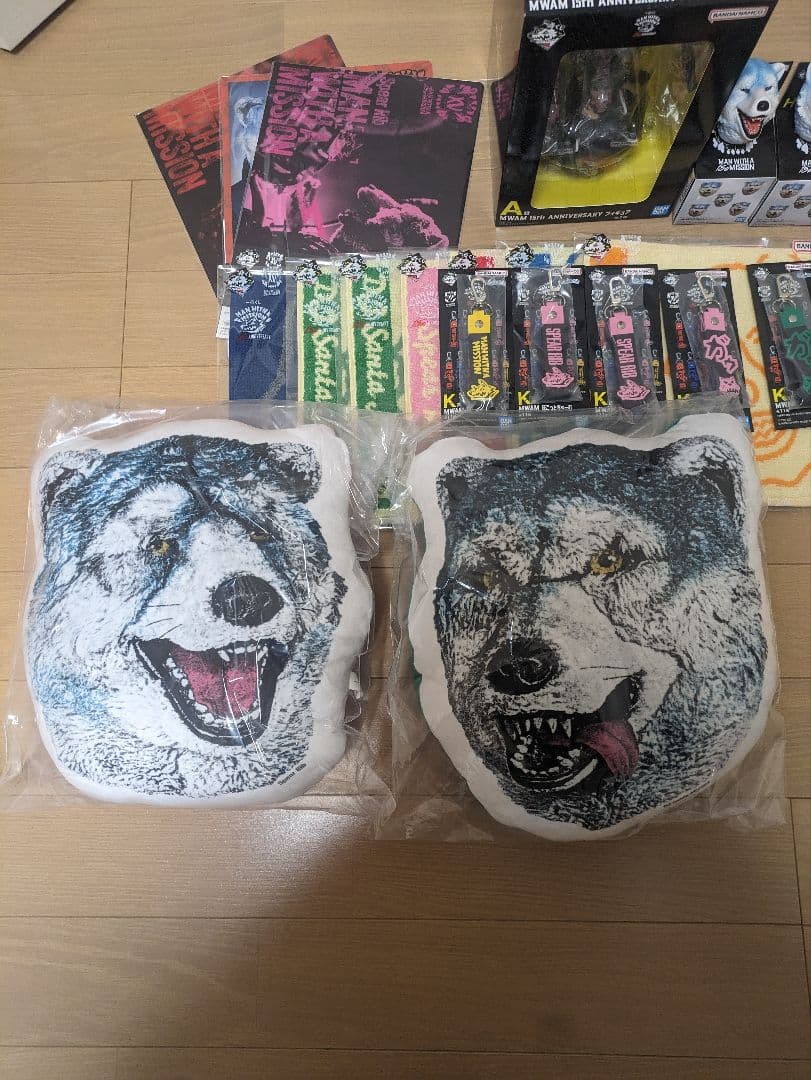 オ*ア様 一番くじ マンウィズ 15th フィギュア フェイスクッション マグネ