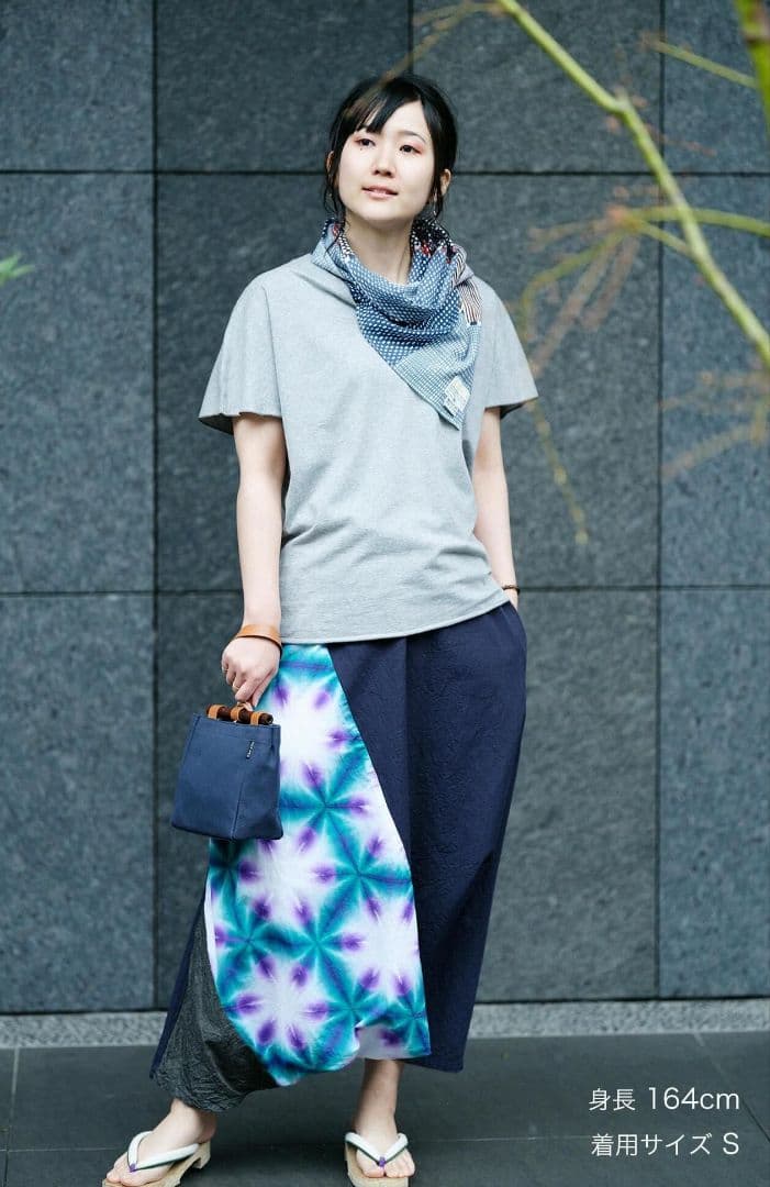 sousou ソウソウ たばた絞 伊勢木綿 20/20 麻混 富士 雪花 花菖蒲