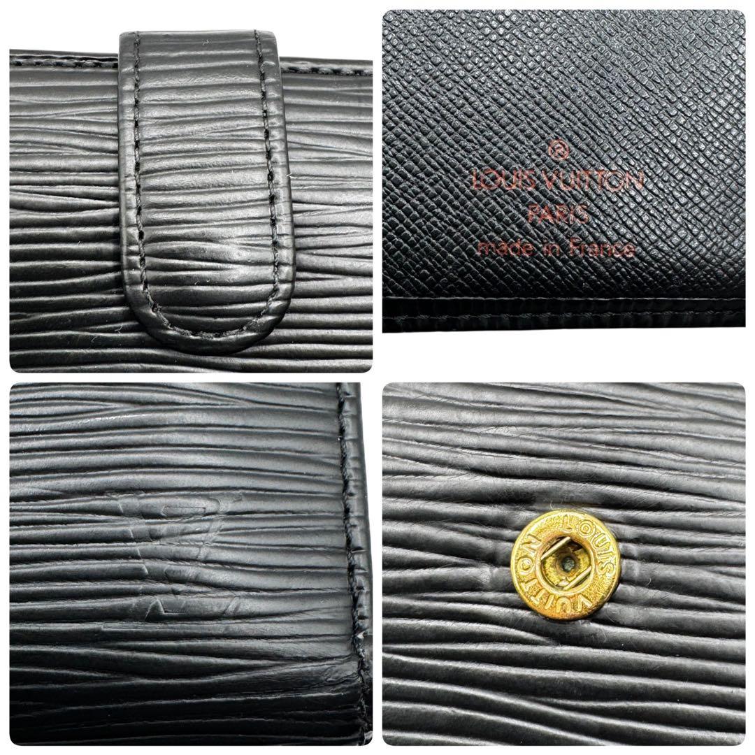 未使用品級✨LOUISVUITTON エピ ヴィエノワ 折財布 ブラック