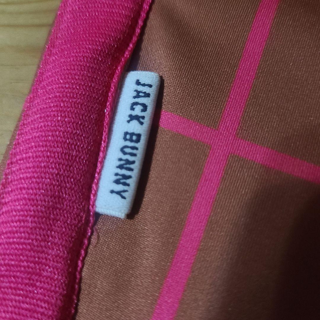 ジャックバニー Jack Bunny イージーパンツ チェック柄 ピンク 茶