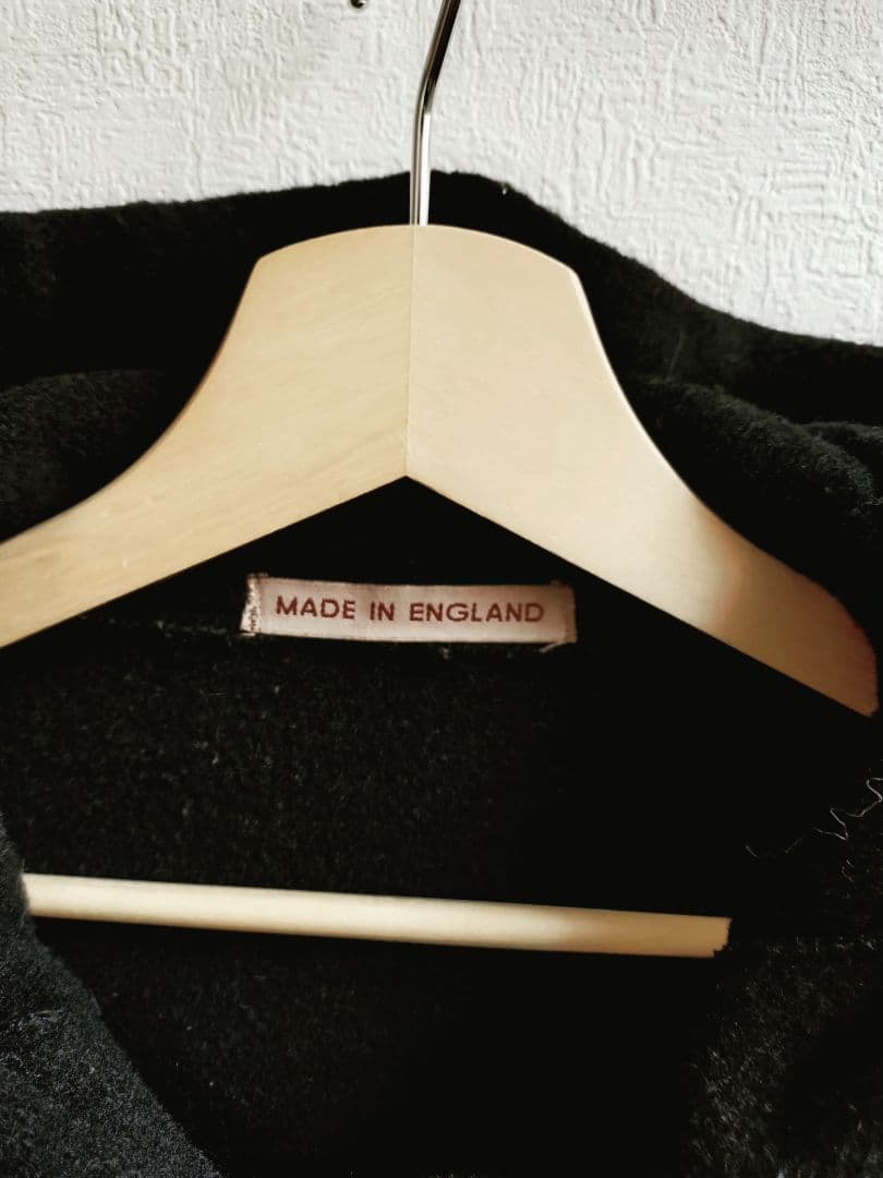 80年代　イギリス製　グローバーオール　ダッフルコート　黒　ブラック