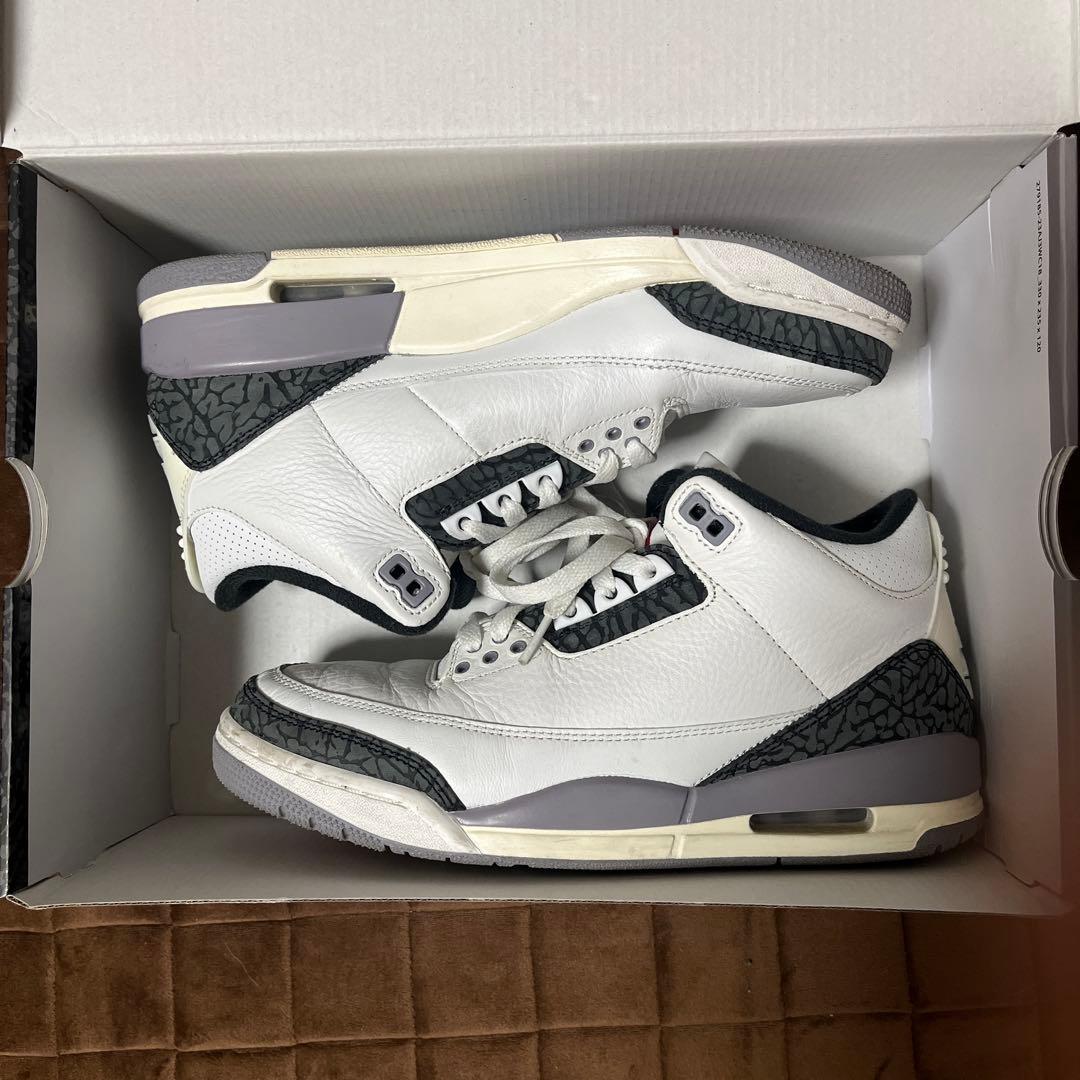 NIKE AIR JORDAN 3 RETRO セメントグレー 26.5cm