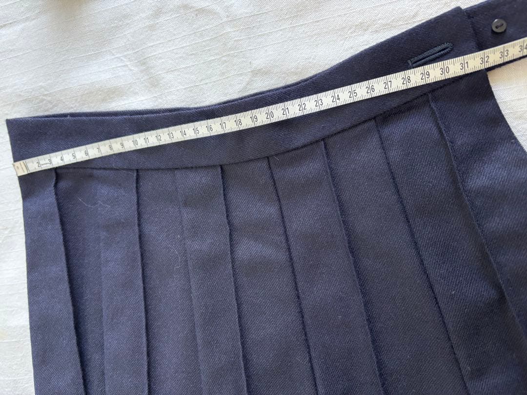 tricot COMME des GARÇONS ／プリーツスカート ネイビー