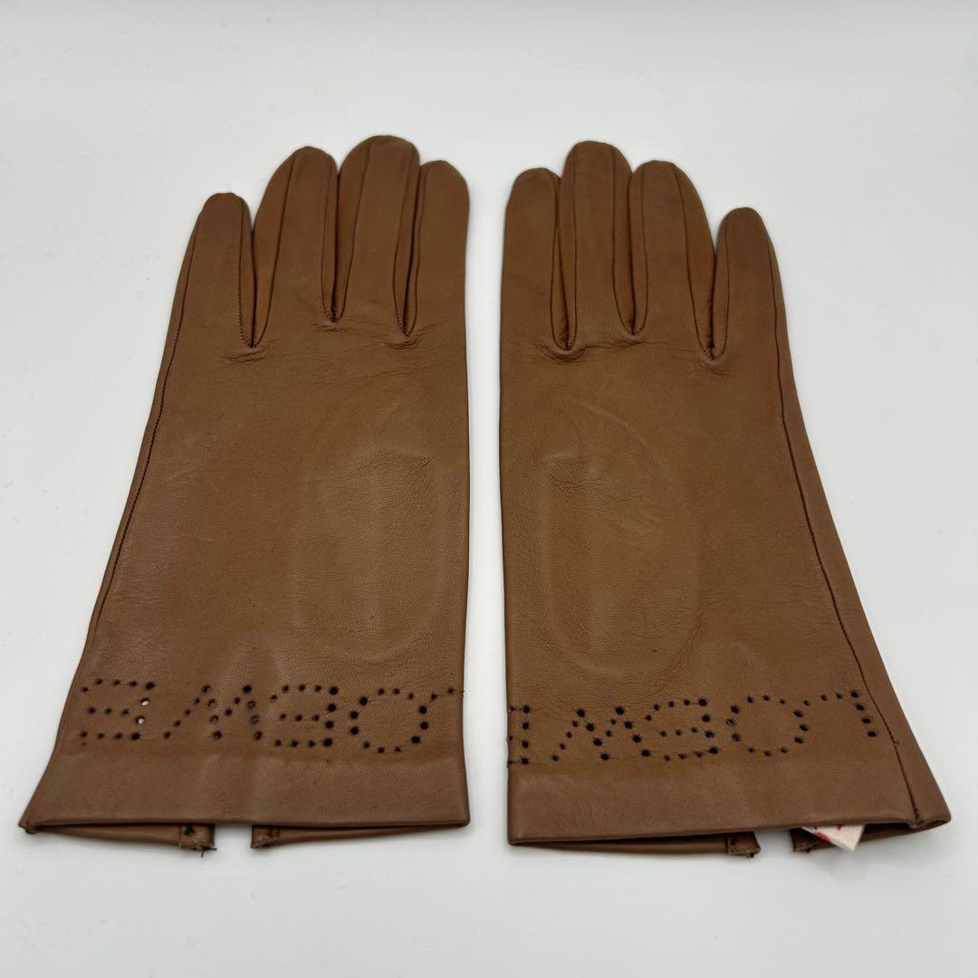 LOEWE レザー手袋 ブラウン