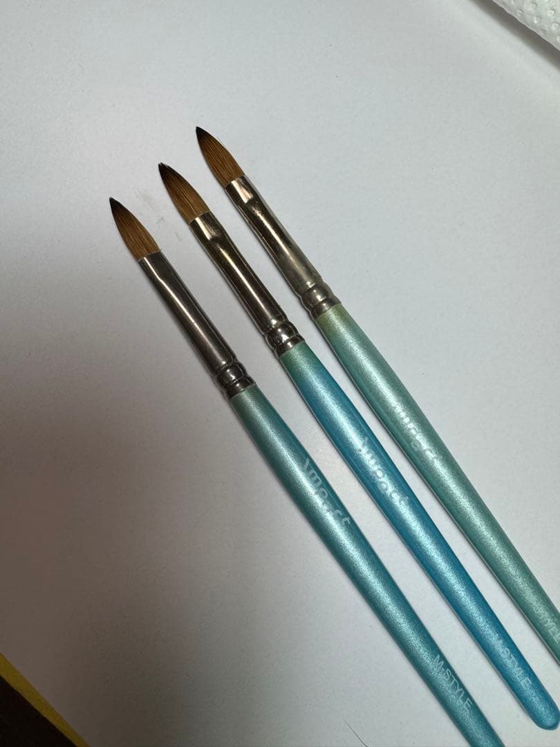 アクリルスカルプチュアブラシ　Impact M-STYLE 3本セット