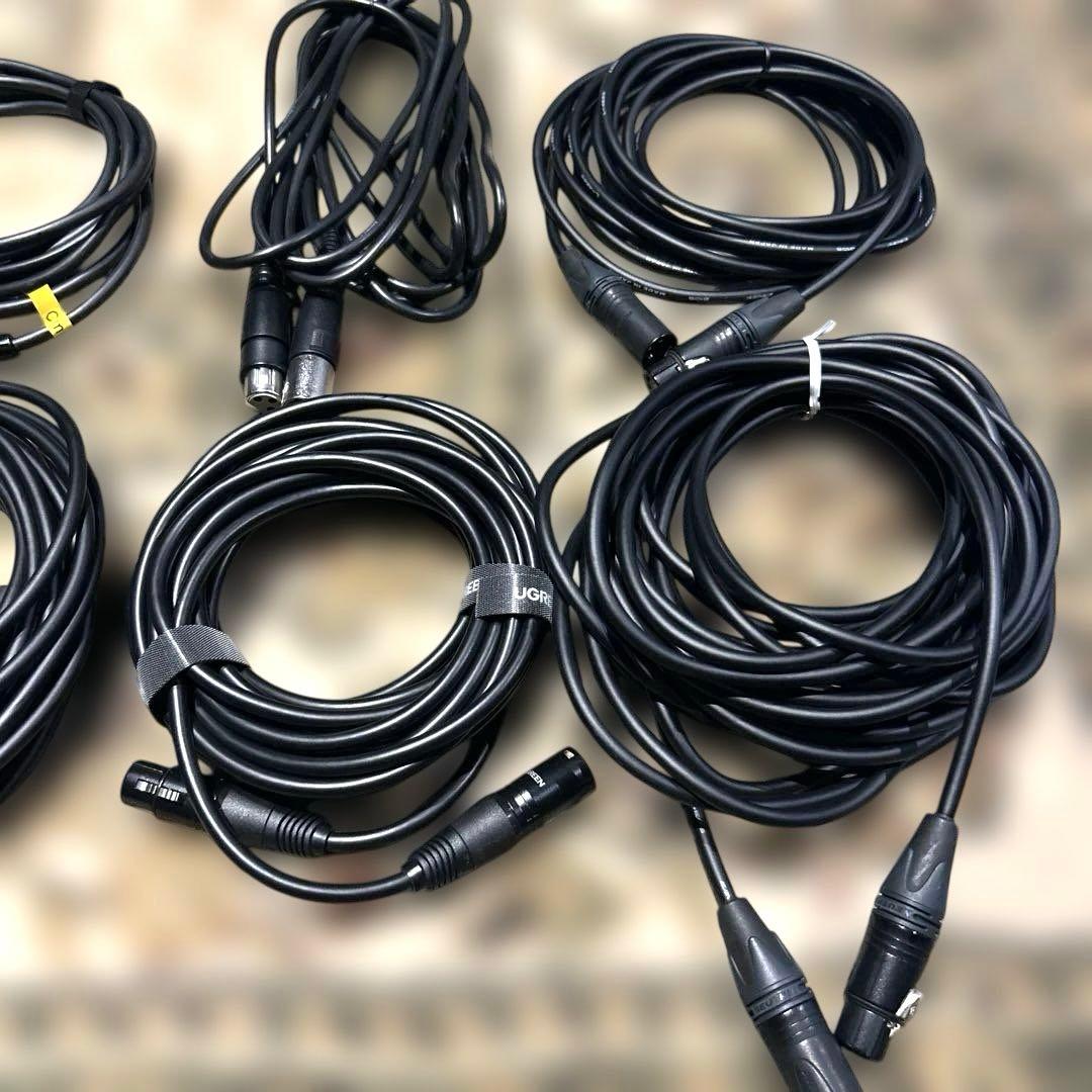 XLRオーディオケーブルセット 9本