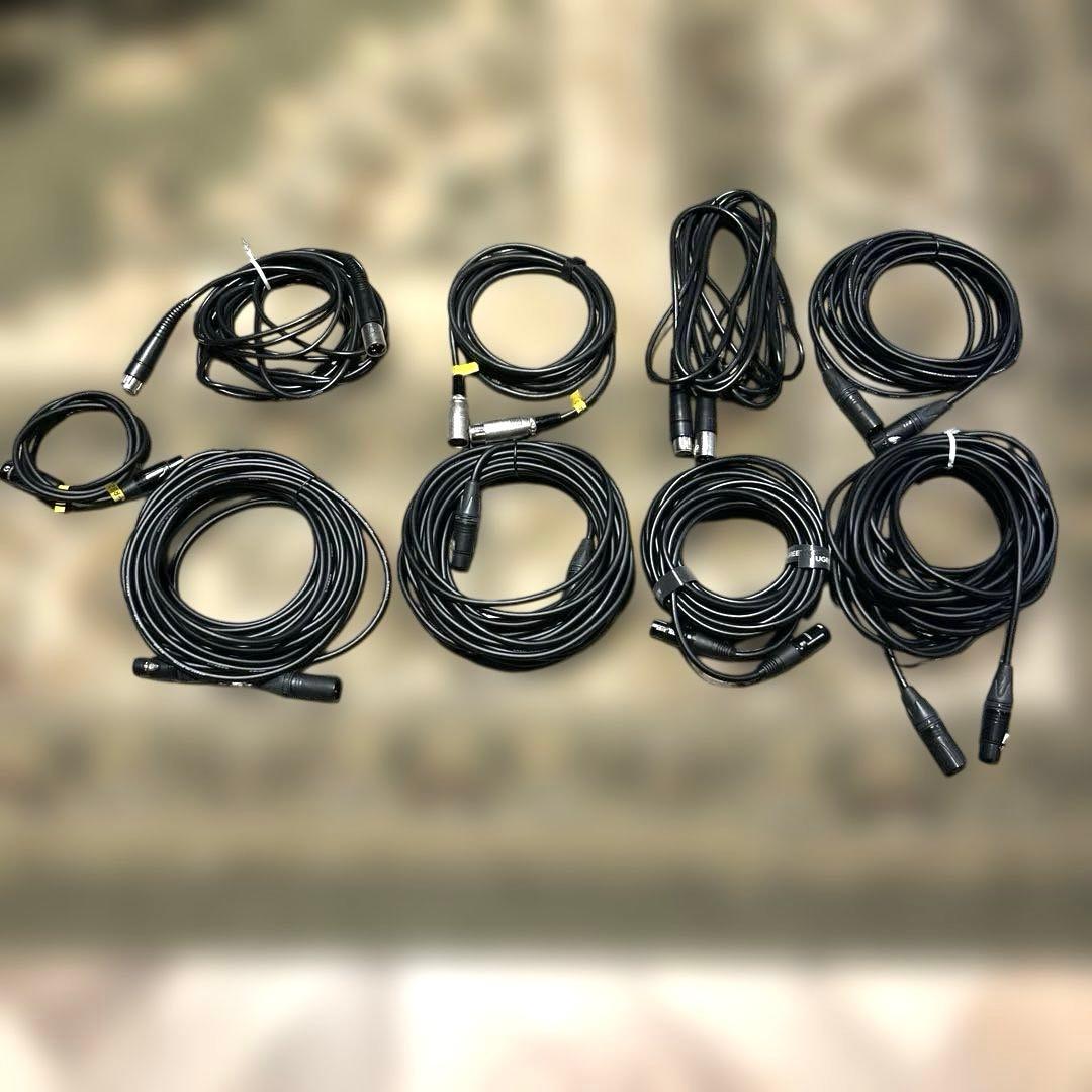 XLRオーディオケーブルセット 9本