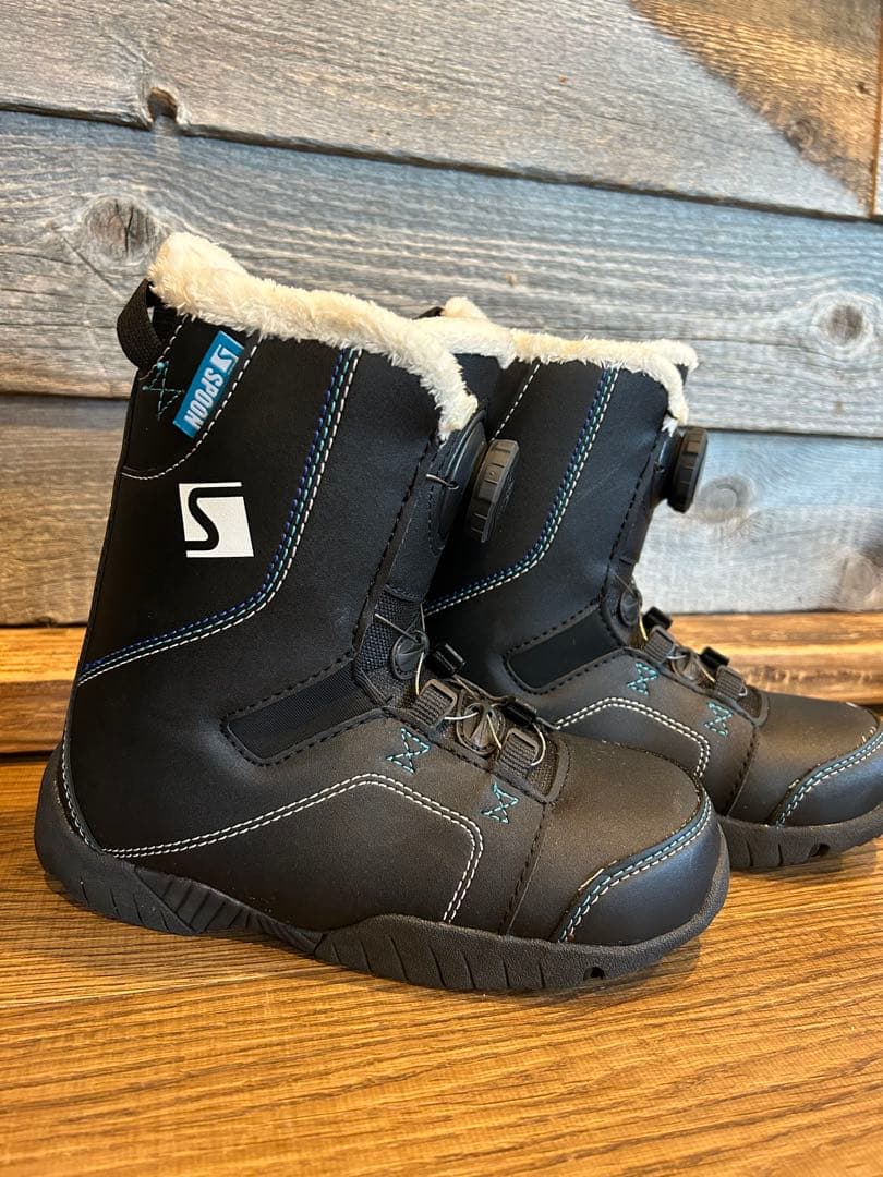 SPOON ダイヤル式 子ども用 スノーボードブーツ 22cm