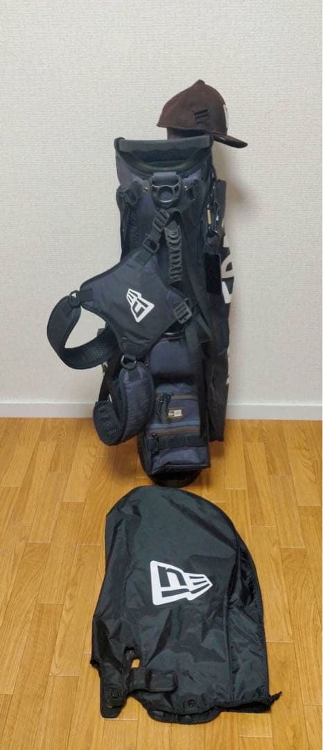 NEWERA ニューエラ ゴルフ キャディバッグ スタンド式 ヘッドカバー付き