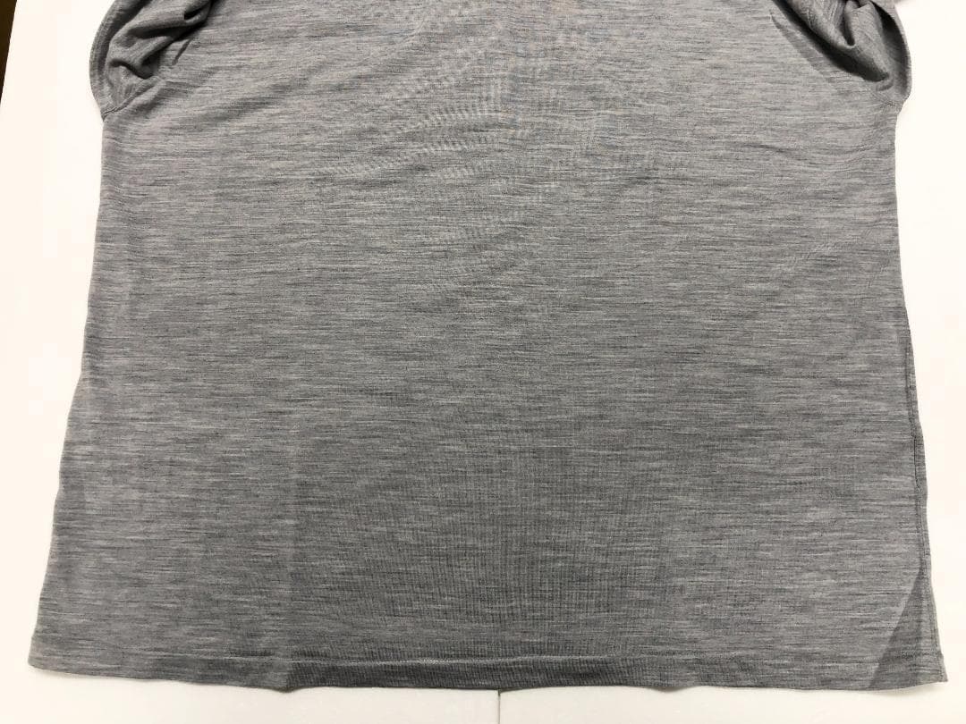 ○★新品未使用　nanamica　メリノウールフットボールシャツ　L　グレー