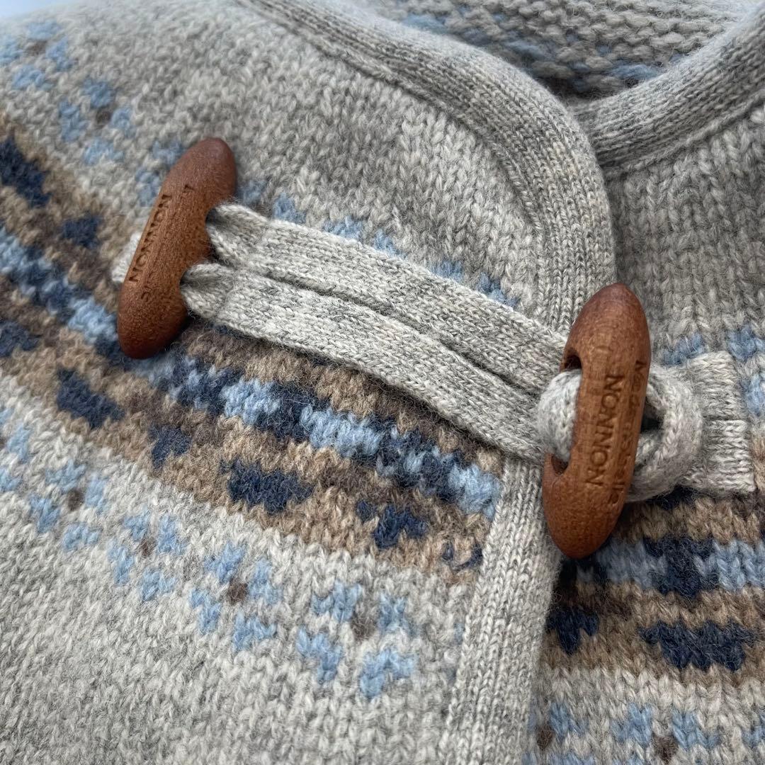 未使用 マドモアゼルノンノン 日本製 ニットコート ウール パパス