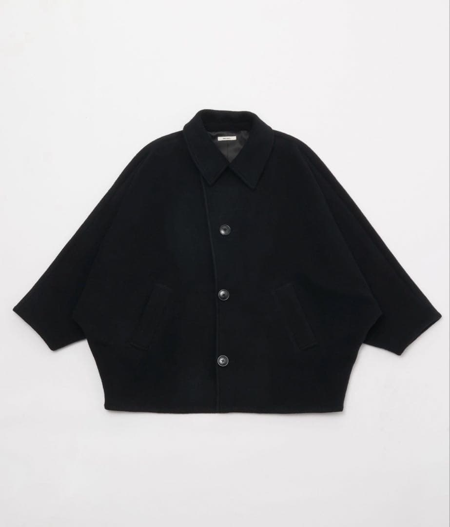 niko and... ライトモッサドルマンジャケットコート ブラック