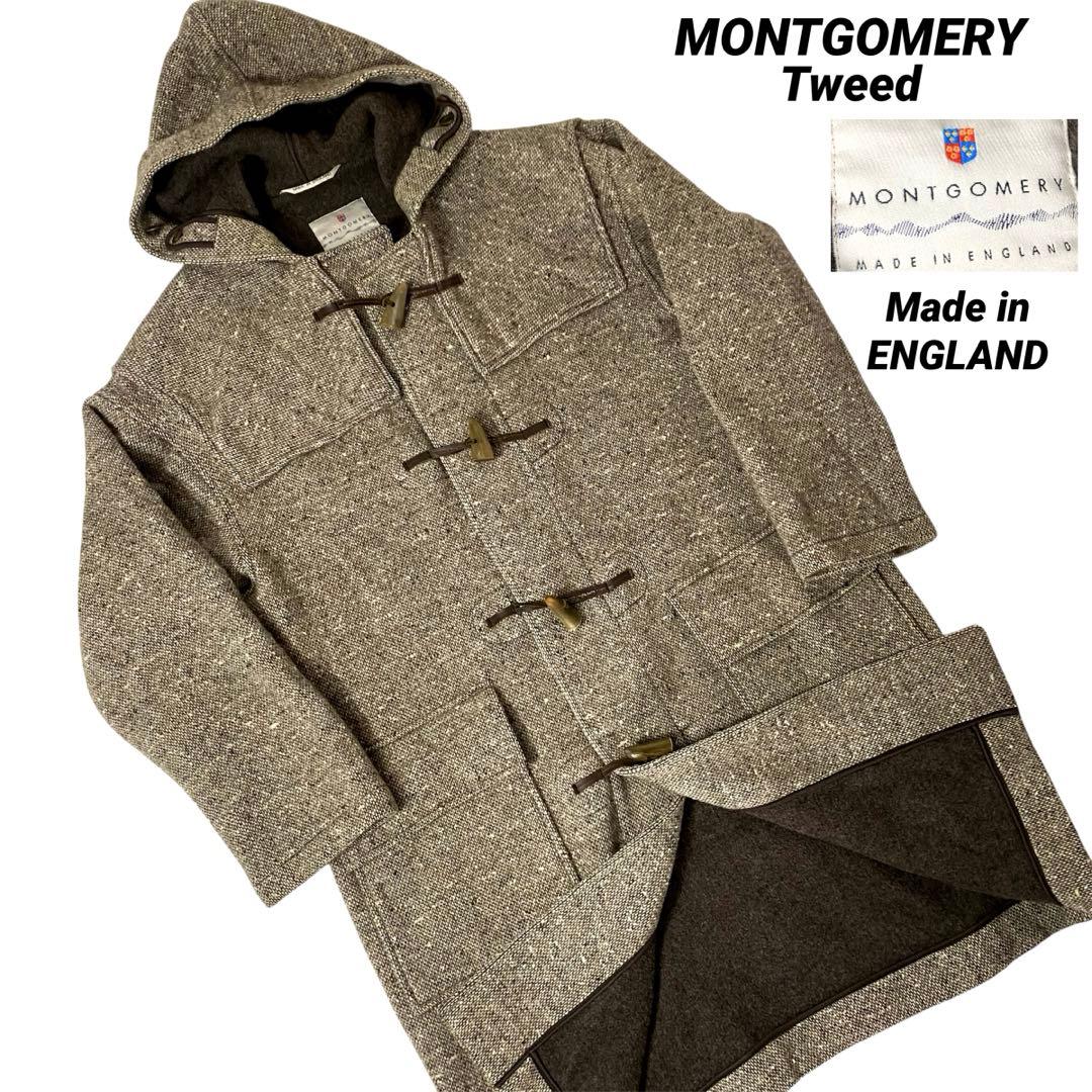 【高級✨】MONTGOMERY ツイード生地 ダッフルコート イングランド製