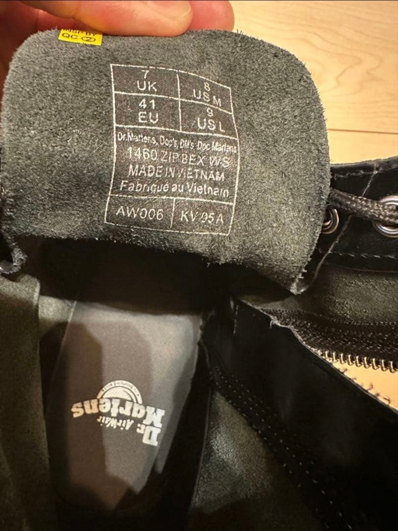 Dr. Martens 1460 ZIP ホワイトステッチ BEX8ホールブーツ