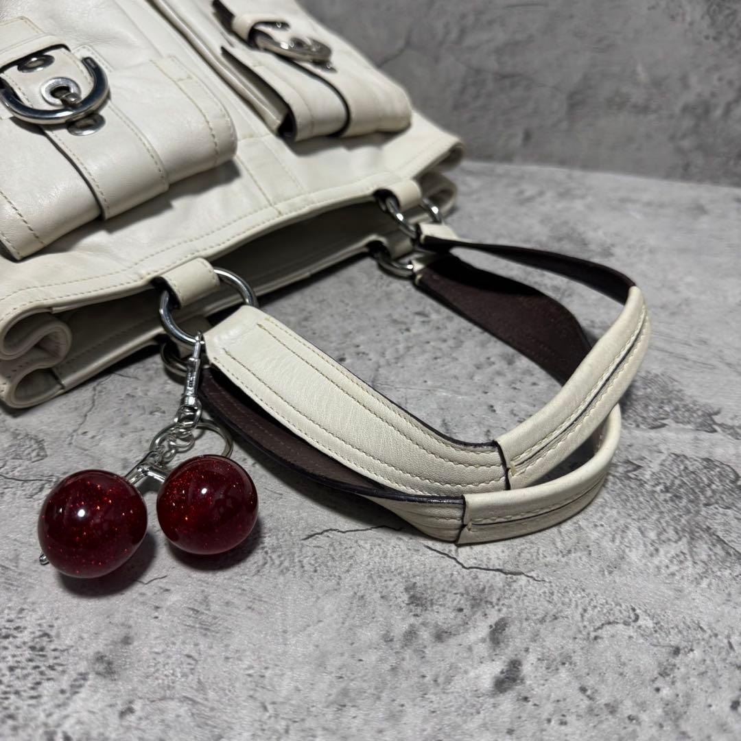 美品✨️Coach Soho Leather Boston Bag WH