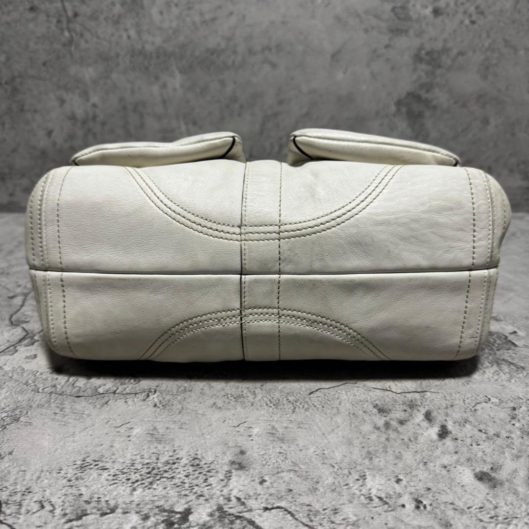 美品✨️Coach Soho Leather Boston Bag WH