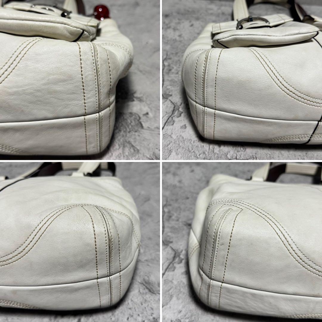 美品✨️Coach Soho Leather Boston Bag WH