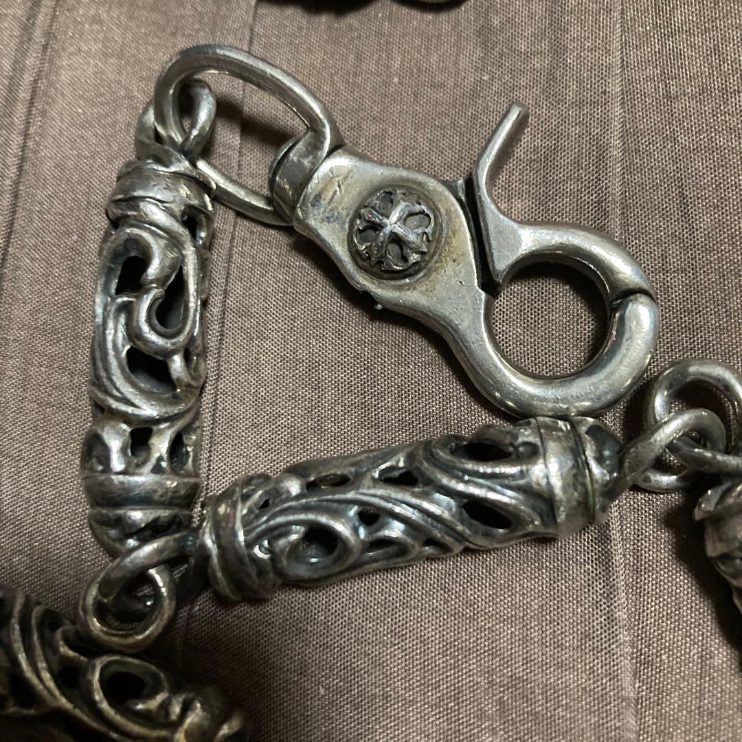 シルバー製ローラーウォレットチェーン　アルズニクロス