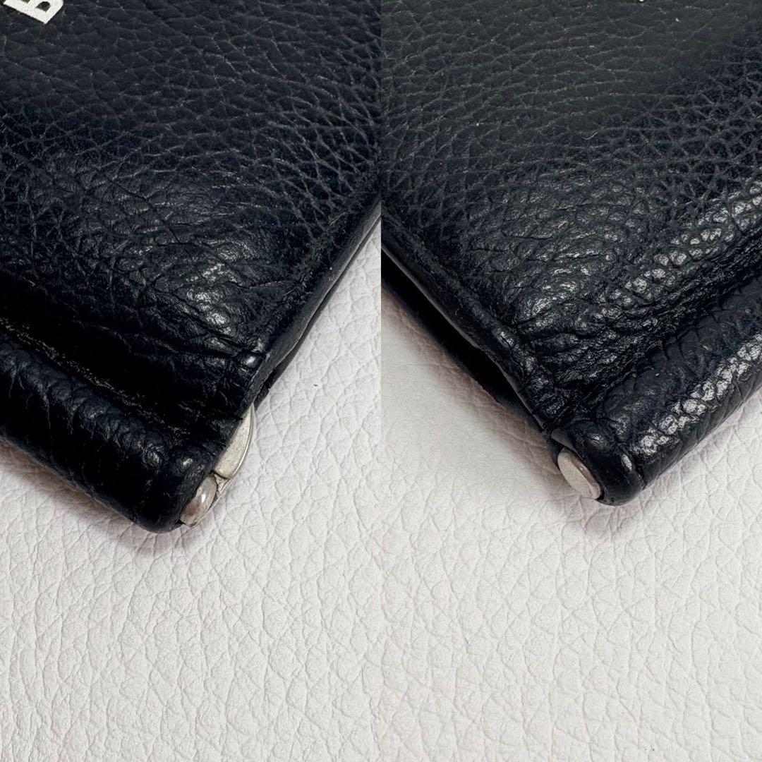 美品⭐️バレンシアガ 2つ折り財布 マネークリップ レザー ブラック