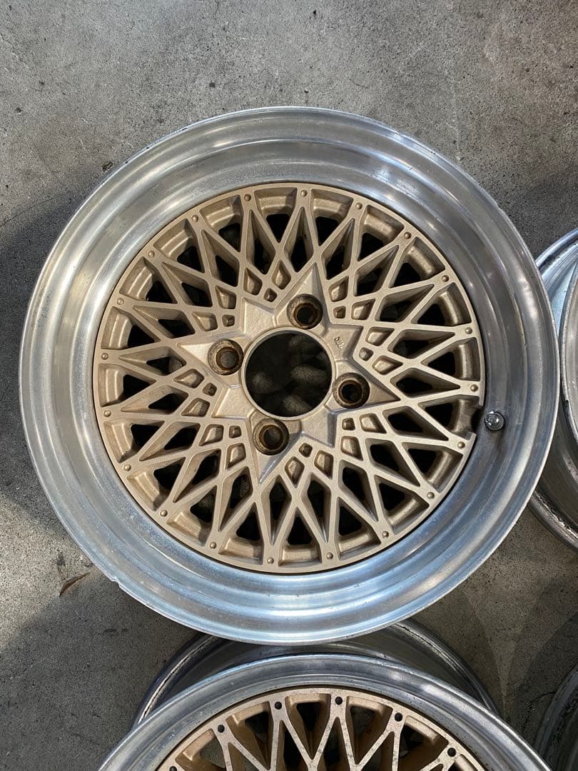 胡*蘭様 メッシュホイール　114.3 4穴 6.5j 15インチ 旧車 当時物