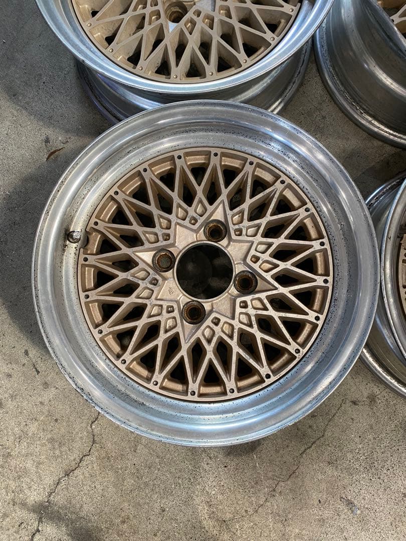 胡*蘭様 メッシュホイール　114.3 4穴 6.5j 15インチ 旧車 当時物