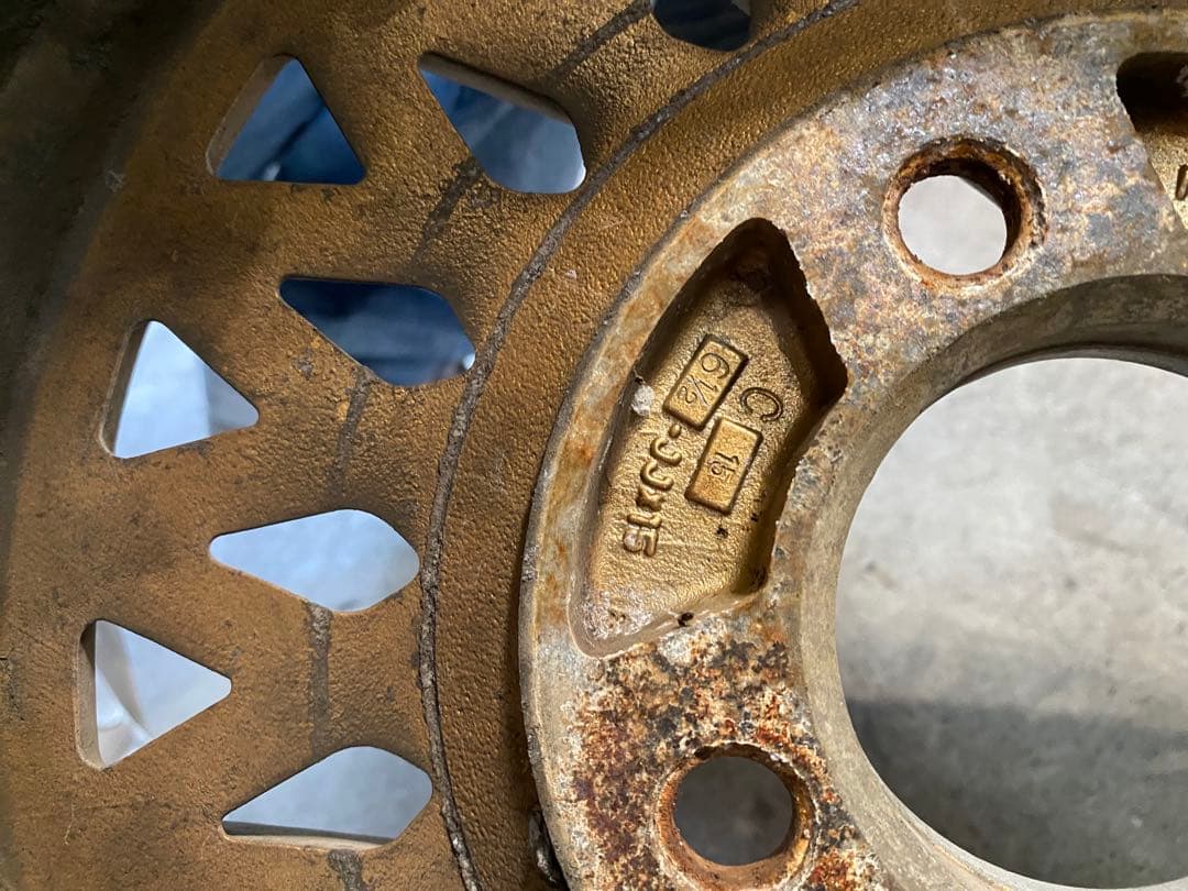 胡*蘭様 メッシュホイール　114.3 4穴 6.5j 15インチ 旧車 当時物