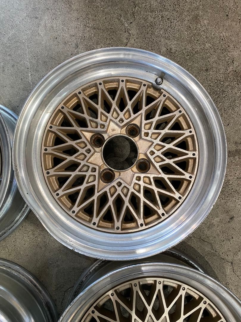 胡*蘭様 メッシュホイール　114.3 4穴 6.5j 15インチ 旧車 当時物