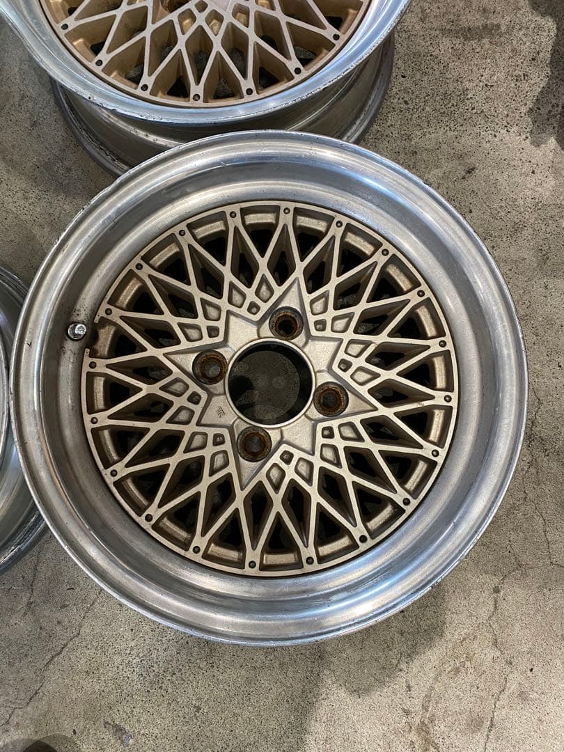 胡*蘭様 メッシュホイール　114.3 4穴 6.5j 15インチ 旧車 当時物