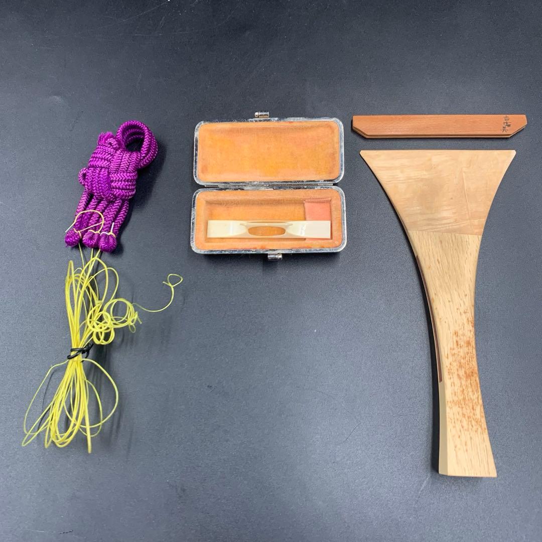 三味線　K18刻印　現状品　金