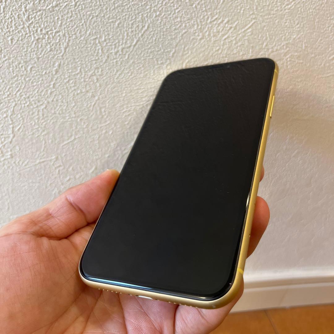 iPhone XR 用 ネイビーケースとiPhone XR イエロー126G