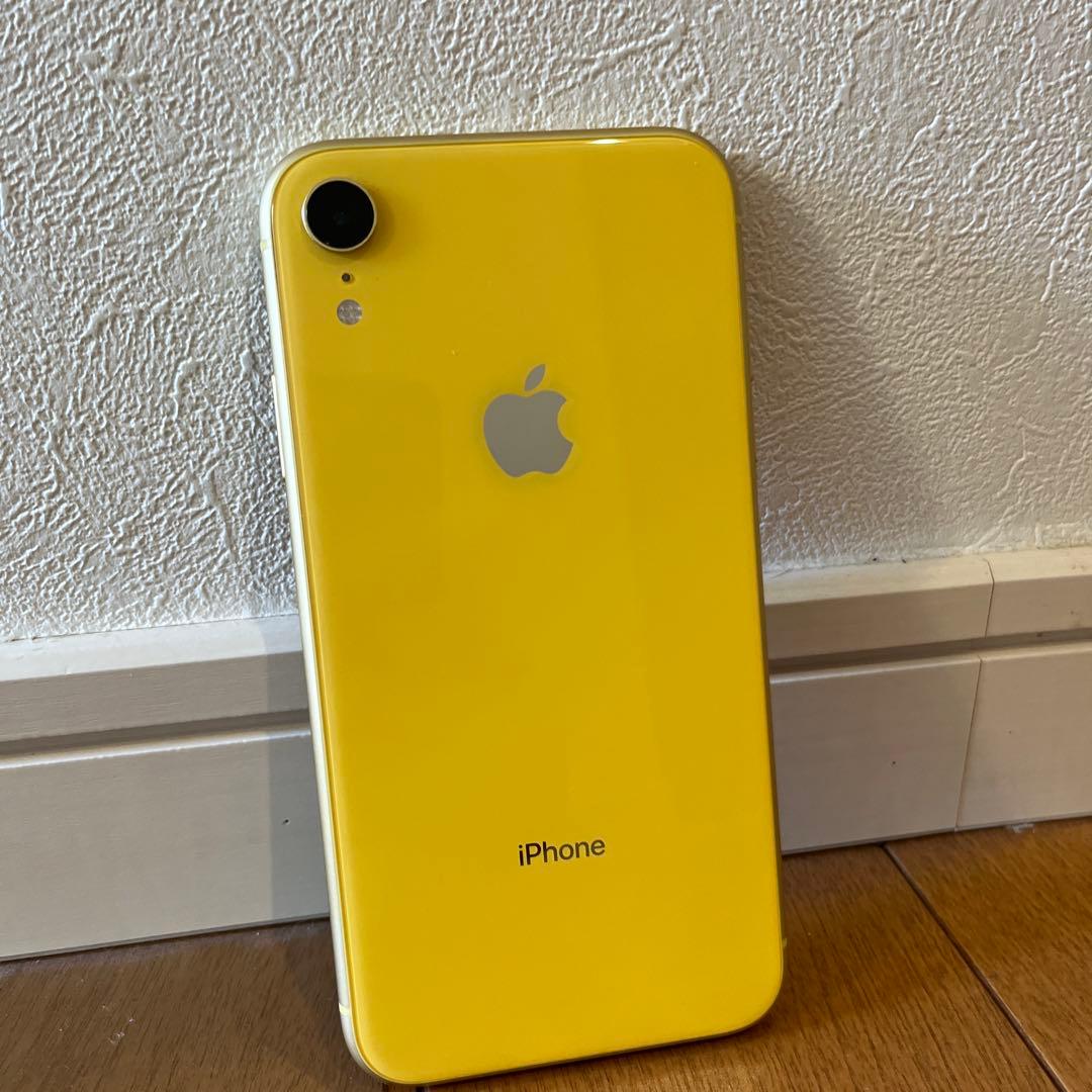 iPhone XR 用 ネイビーケースとiPhone XR イエロー126G
