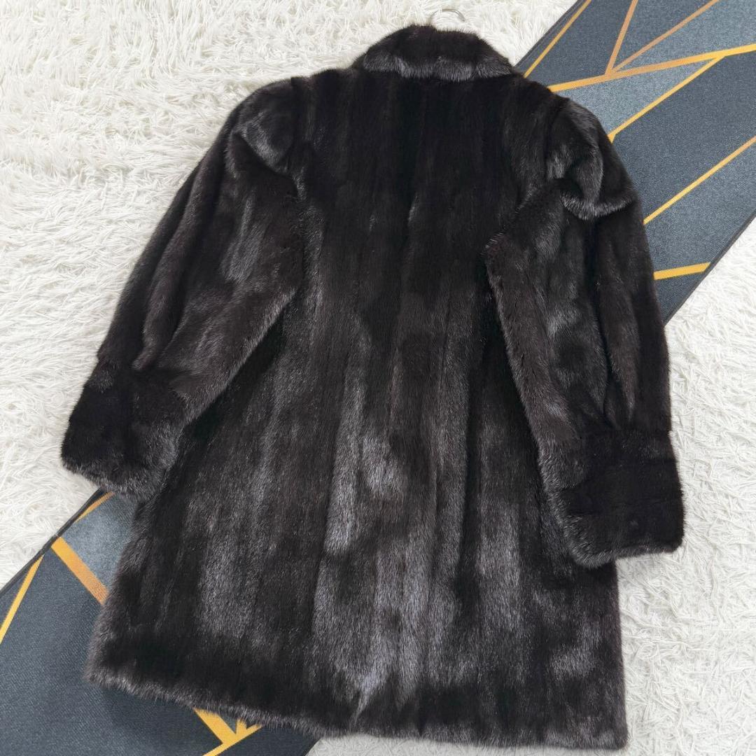 極美品 総丈92㎝ GINZA CRACE グラマミンク ファーコート L