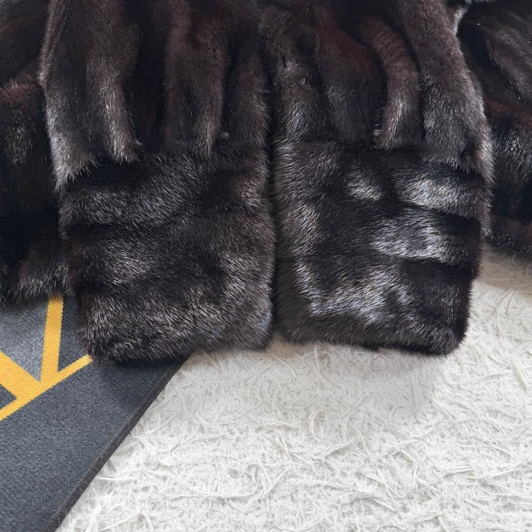 極美品 総丈92㎝ GINZA CRACE グラマミンク ファーコート L