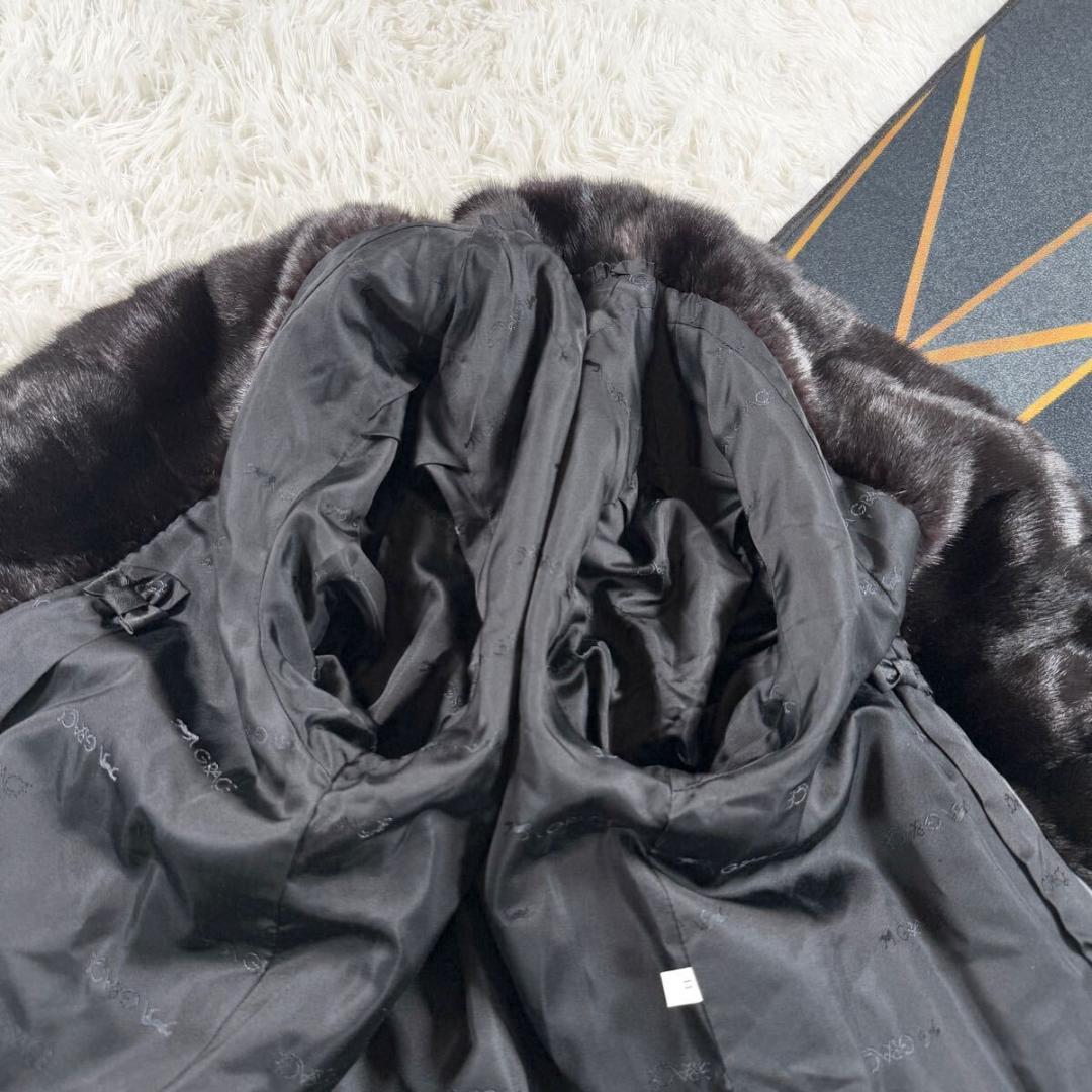 極美品 総丈92㎝ GINZA CRACE グラマミンク ファーコート L