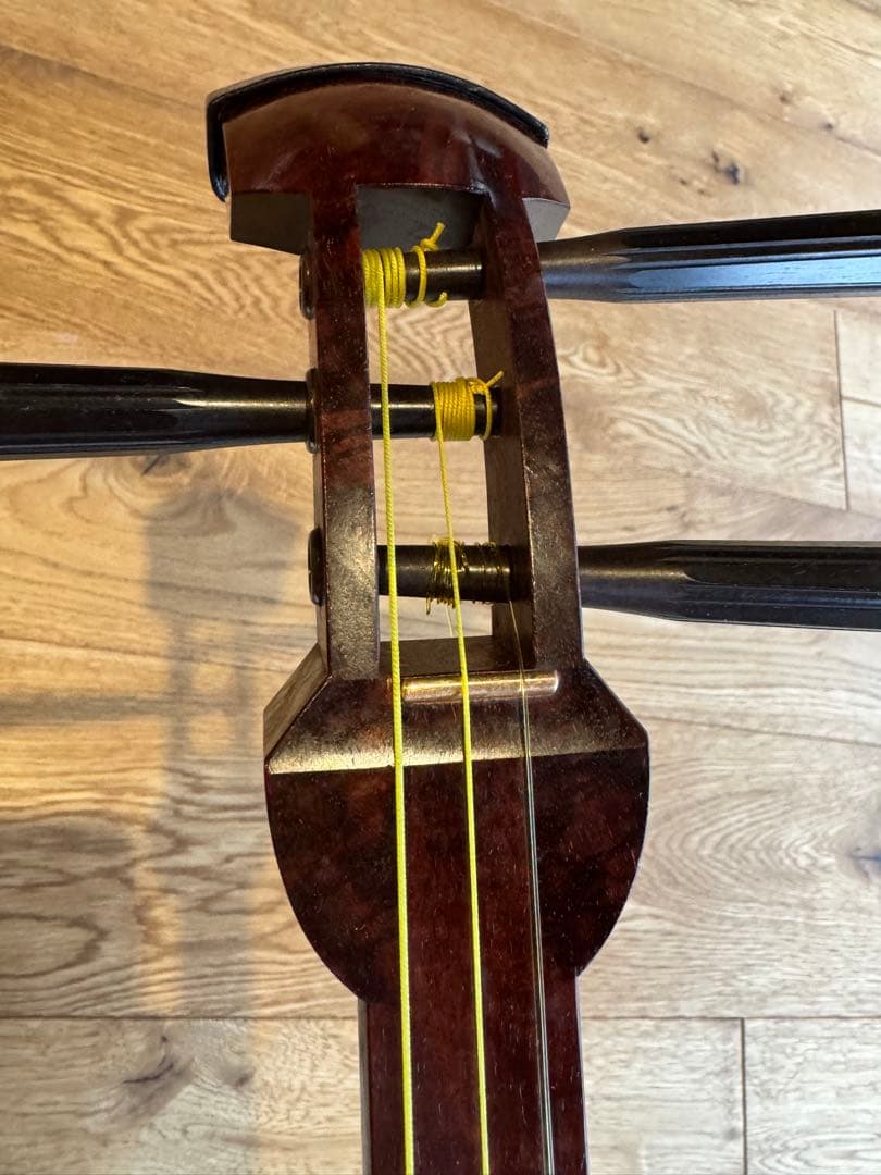 三味線本体 木製 3弦　金細　綾杉