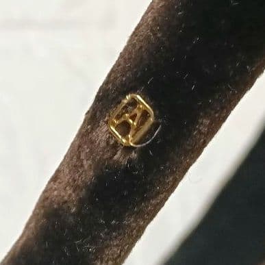 577【美品】ALEXANDRE DE PARIS カチューシャ ベロア 茶系