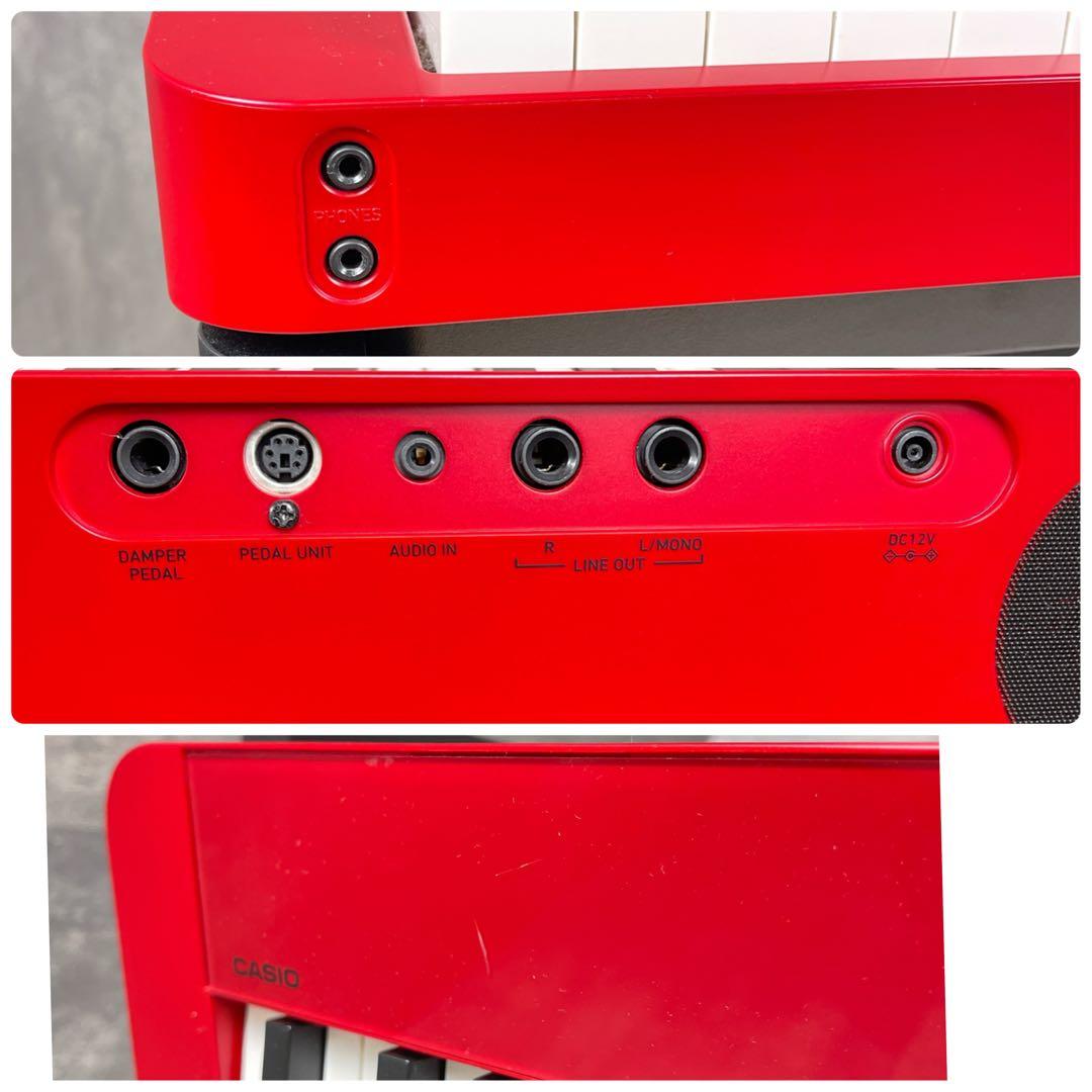 CASIO Privia PX-S1000 電子ピアノ 赤 ペダル付き