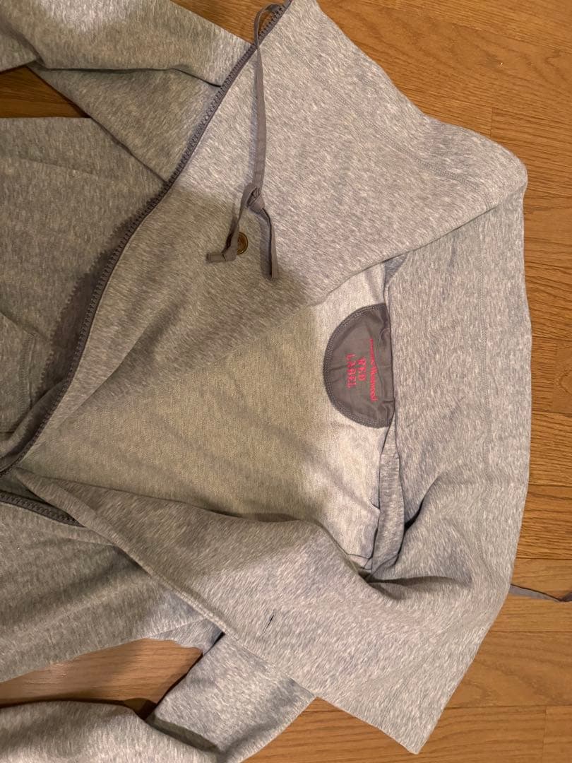 グレー フード付き パーカー