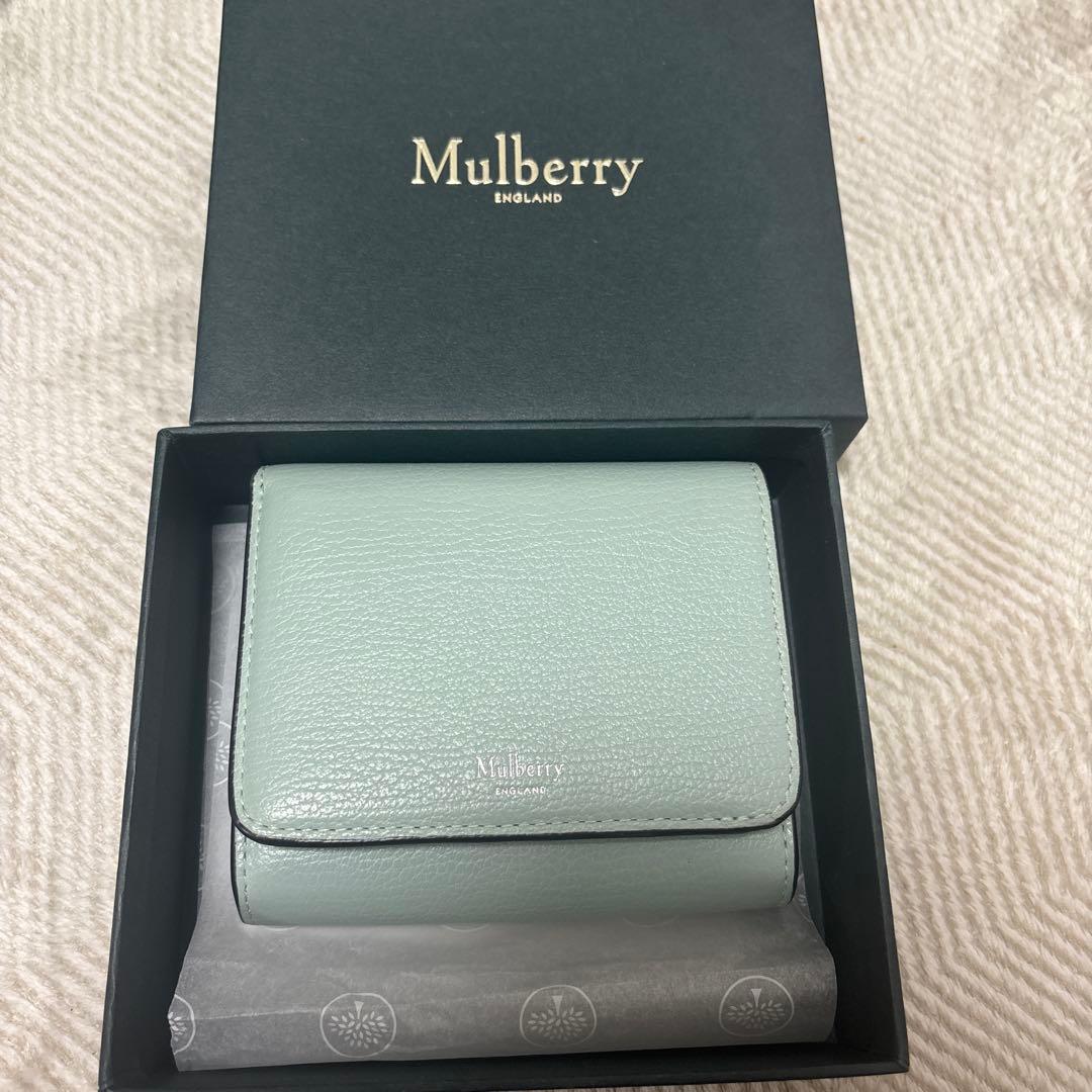Mulberry ミントグリーン 二つ折り財布
