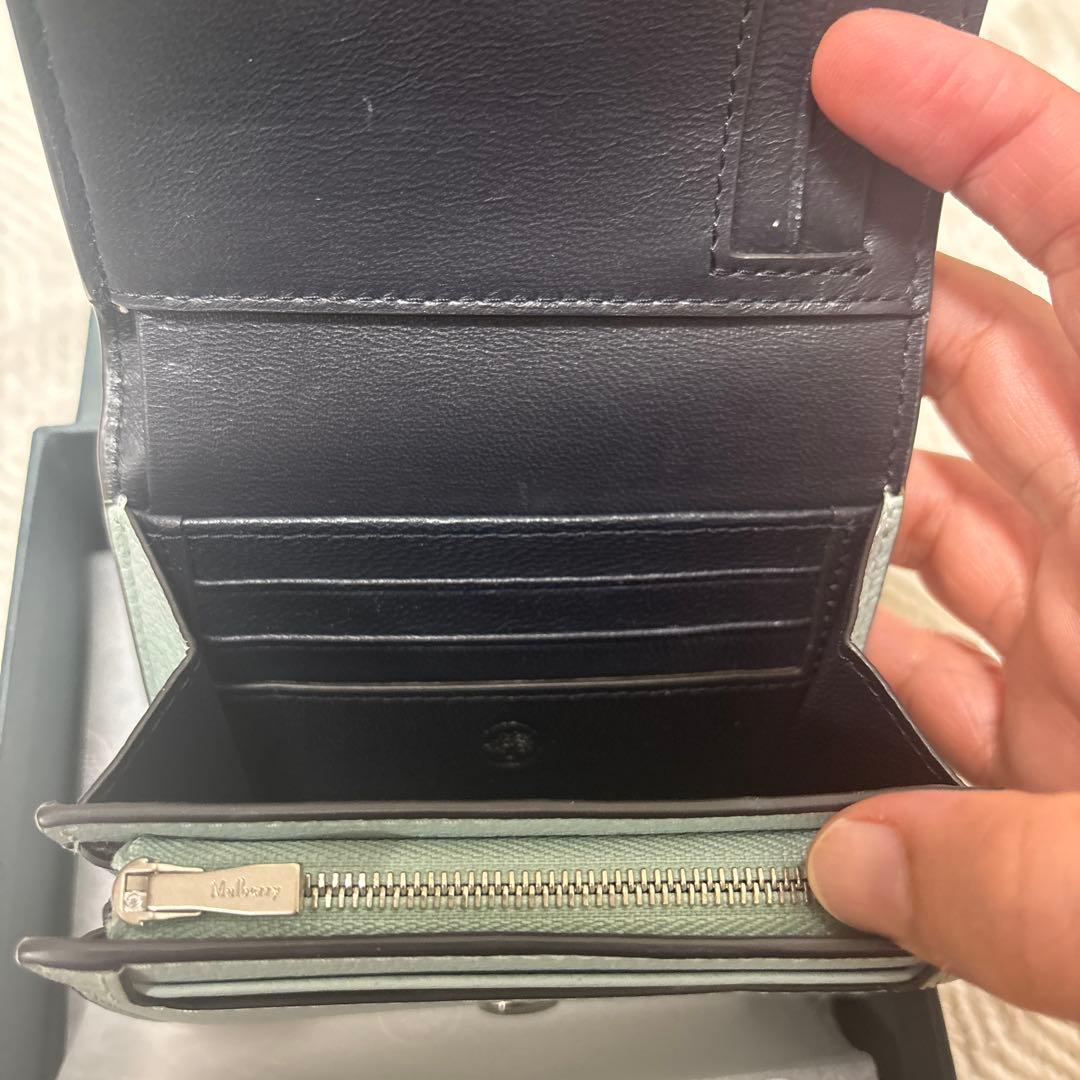 Mulberry ミントグリーン 二つ折り財布